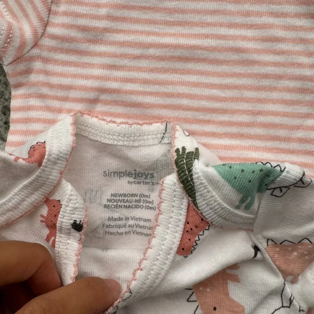 Simple Joys by Carters baby girl bundle newborn one piece jacket